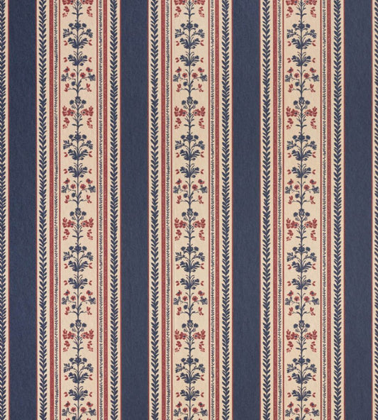 Folk Stripe Wallpaper by Barneby Gates Navy