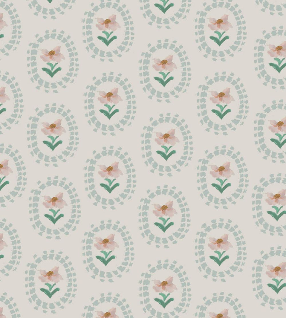 Folly Fabric by Parker & Jules Chalkstream