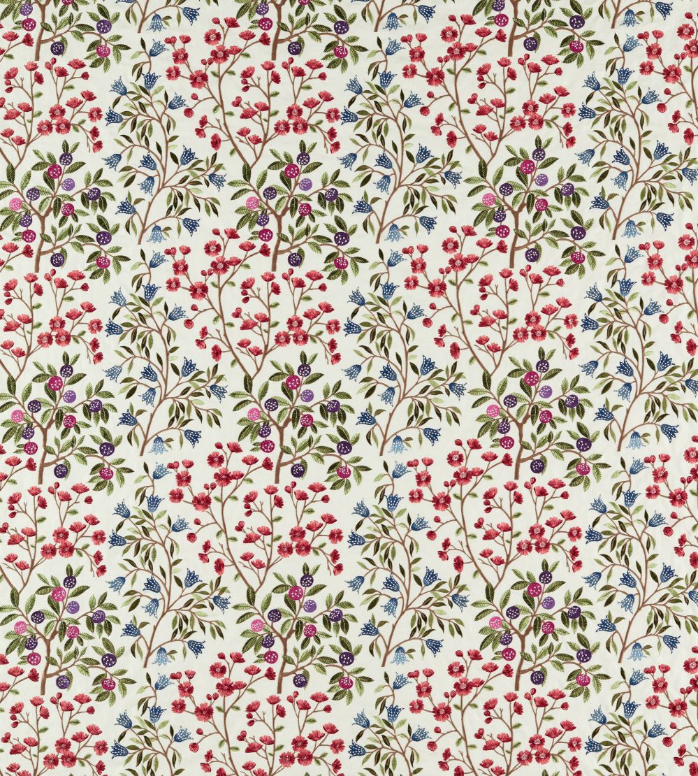 Foraging Embroidery Fabric by Sanderson Meadow Violet