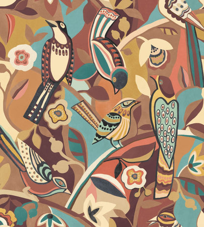 Forest Chorus Wallpaper by Ohpopsi Copperlight