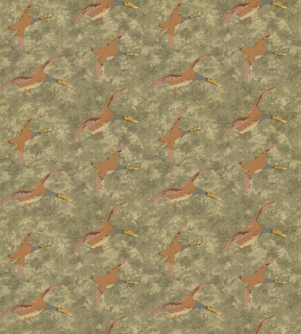 Forest Ducks Fabric by Mulberry Home Lovat