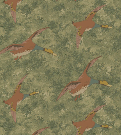 Forest Ducks Wallpaper by Mulberry Home Lovat