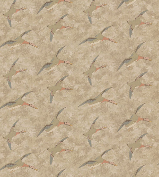 Forest Ducks Fabric by Mulberry Home Parchment