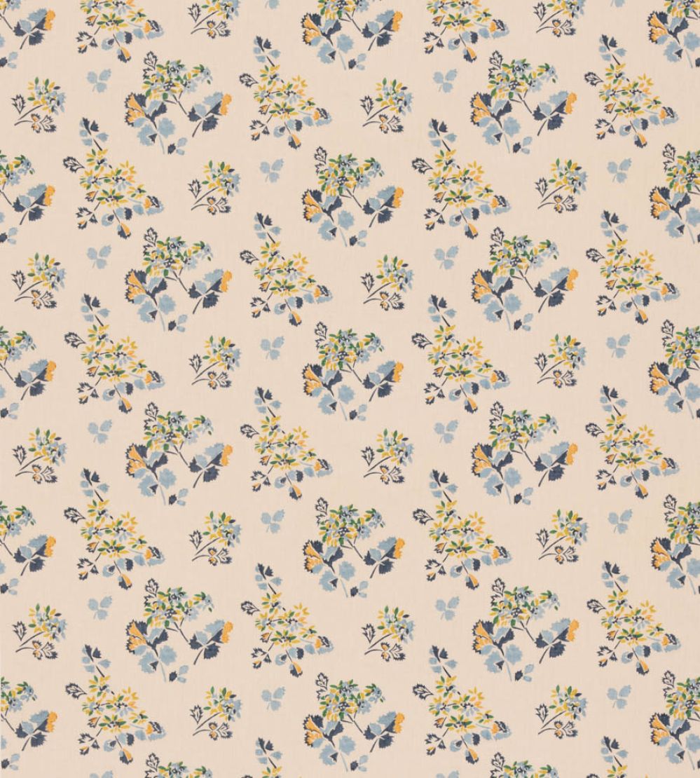 Forest Flower Fabric by GP & J Baker Blue/Green