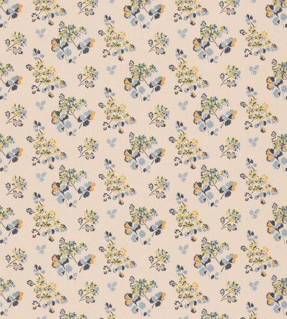 Forest Flower Fabric by GP & J Baker Blue/Green