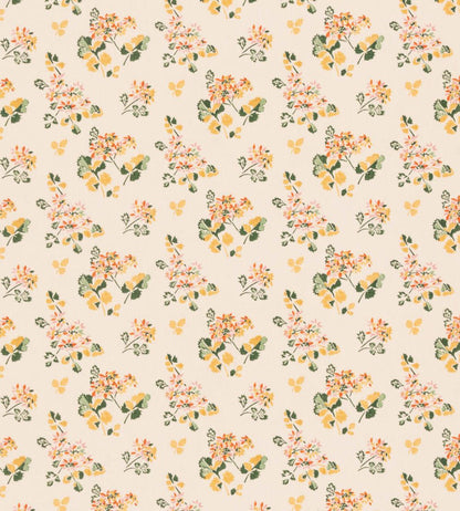 Forest Flower Fabric by GP & J Baker Spice/Ochre