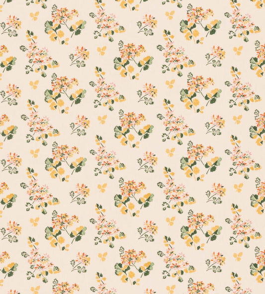 Forest Flower Fabric by GP & J Baker Spice/Ochre