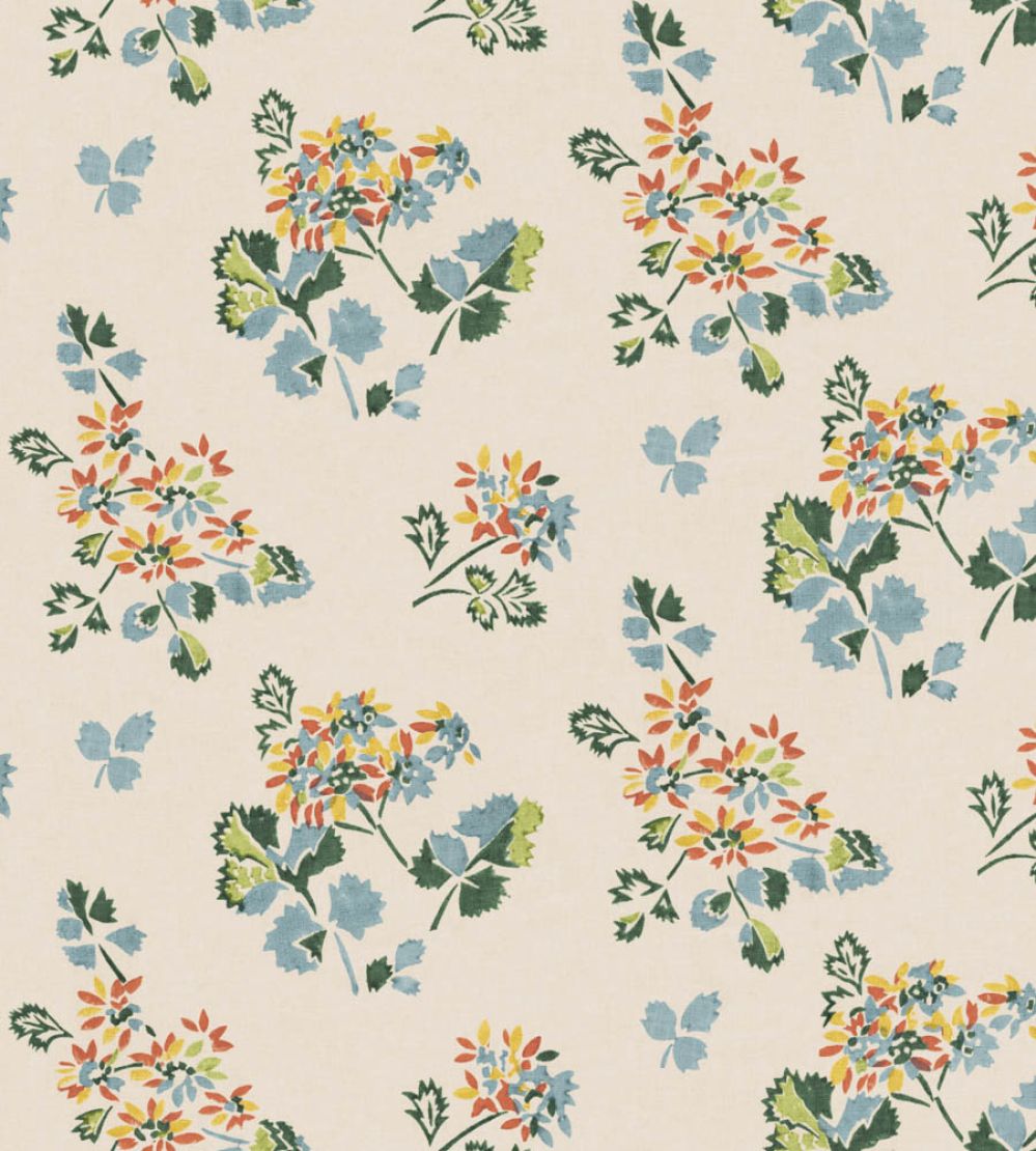 Forest Flower Wallpaper by GP & J Baker Teal/Spice