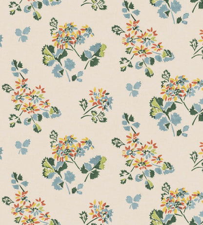 Forest Flower Wallpaper by GP & J Baker Teal/Spice