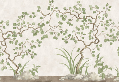 Forest of Dreams Beige mural by Rebel Walls