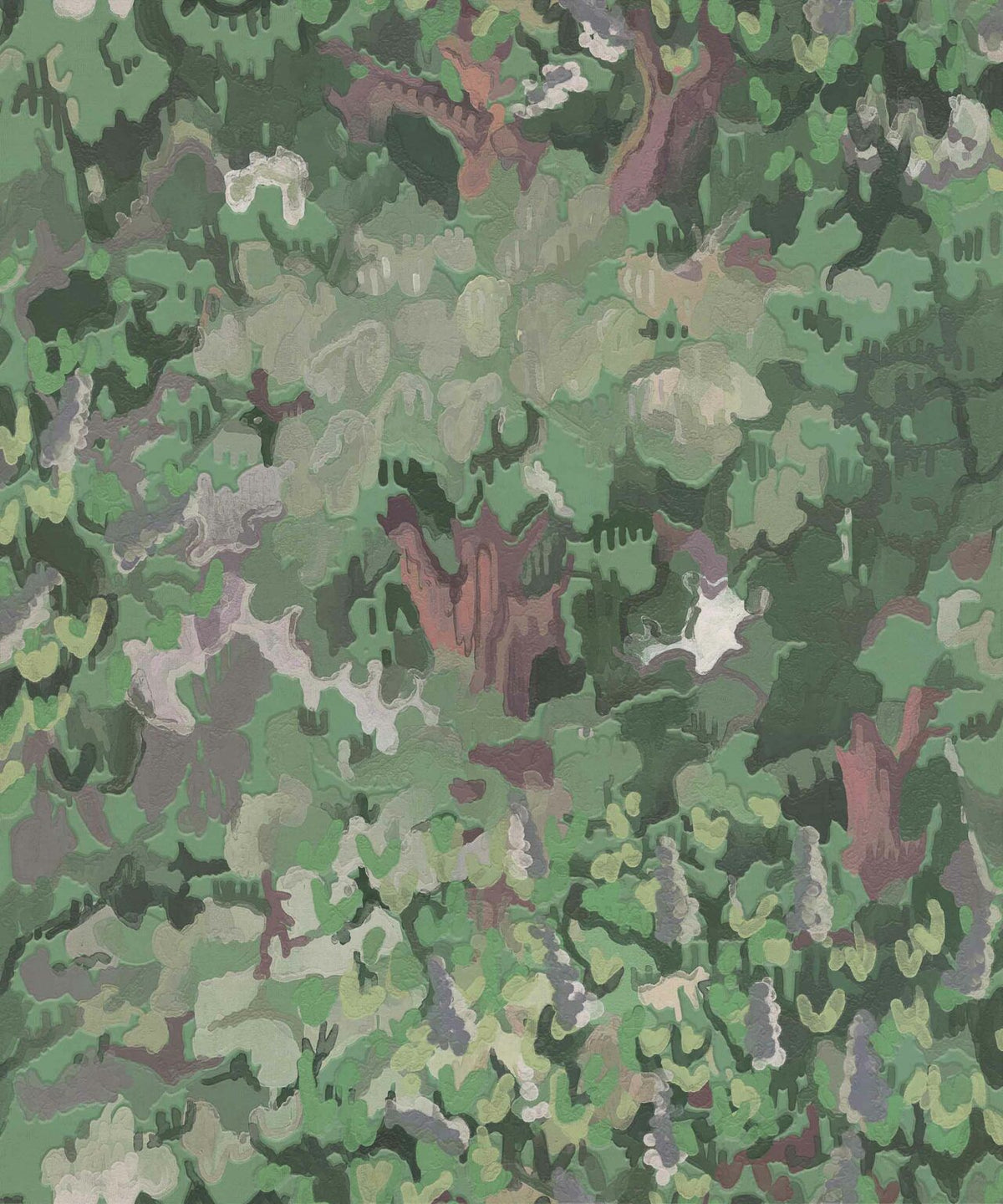 Forêt wallpaper by Coordonné in Spring, flat pattern view