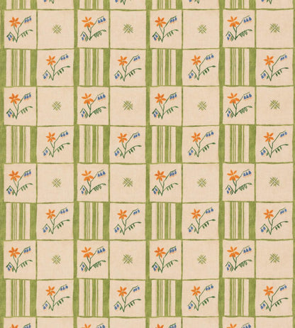 Forget-Me-Not Fabric by GP & J Baker Green