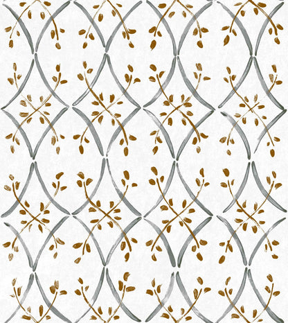 Forja wallpaper by Coordonné in Plata, flat pattern view