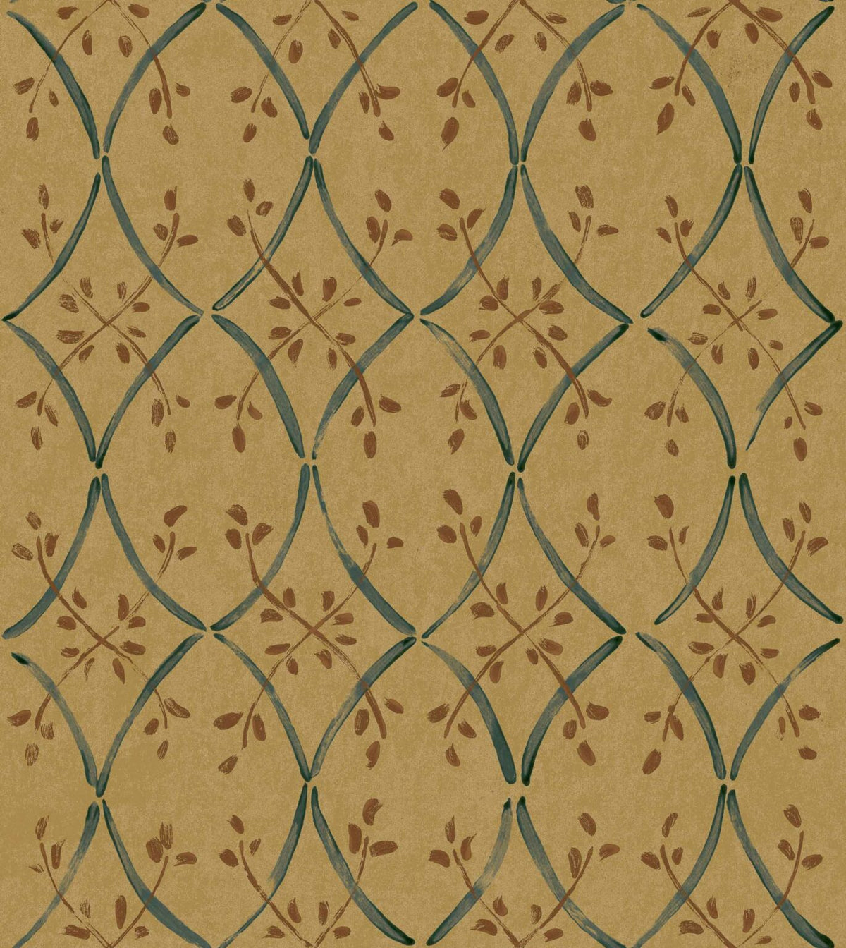 Forja wallpaper by Coordonné in Siena, flat pattern view