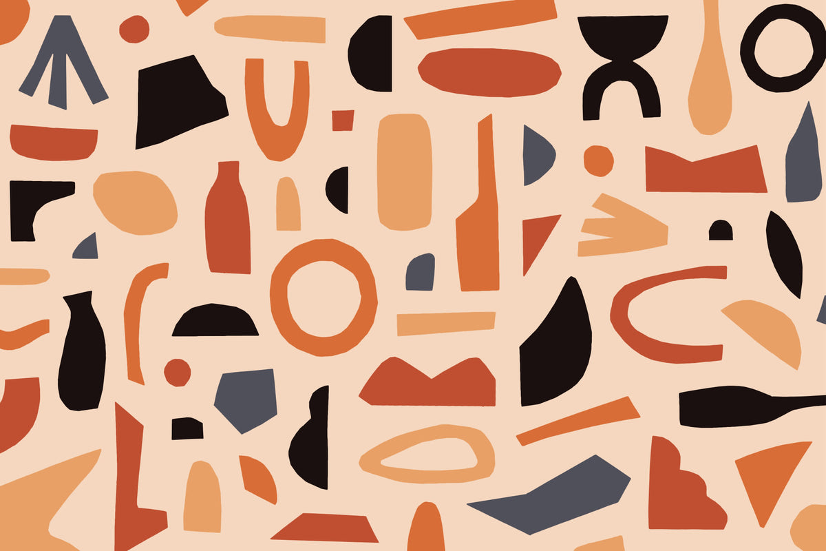 Forme Orange mural by Hovia