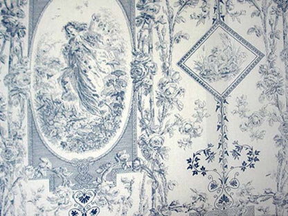 Four Seasons Fabric by Titley & Marr in Wedgewood