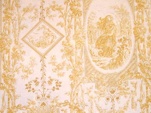 Four Seasons Fabric by Titley & Marr in Yellow
