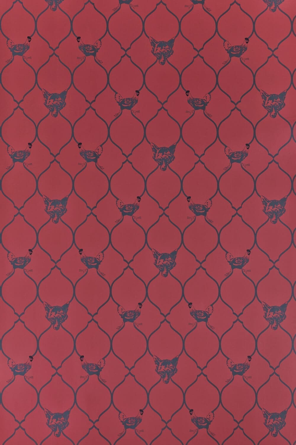 Fox & Hen Wallpaper by Barneby Gates Brick