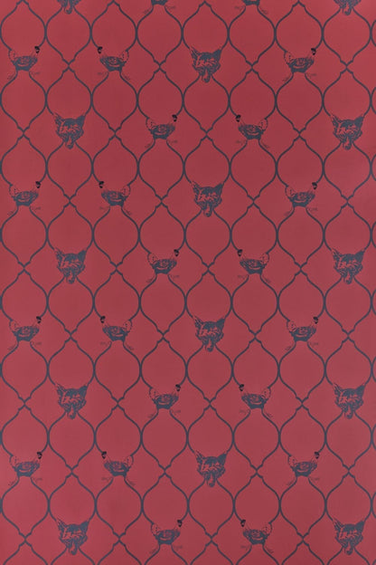 Fox & Hen Wallpaper by Barneby Gates Brick