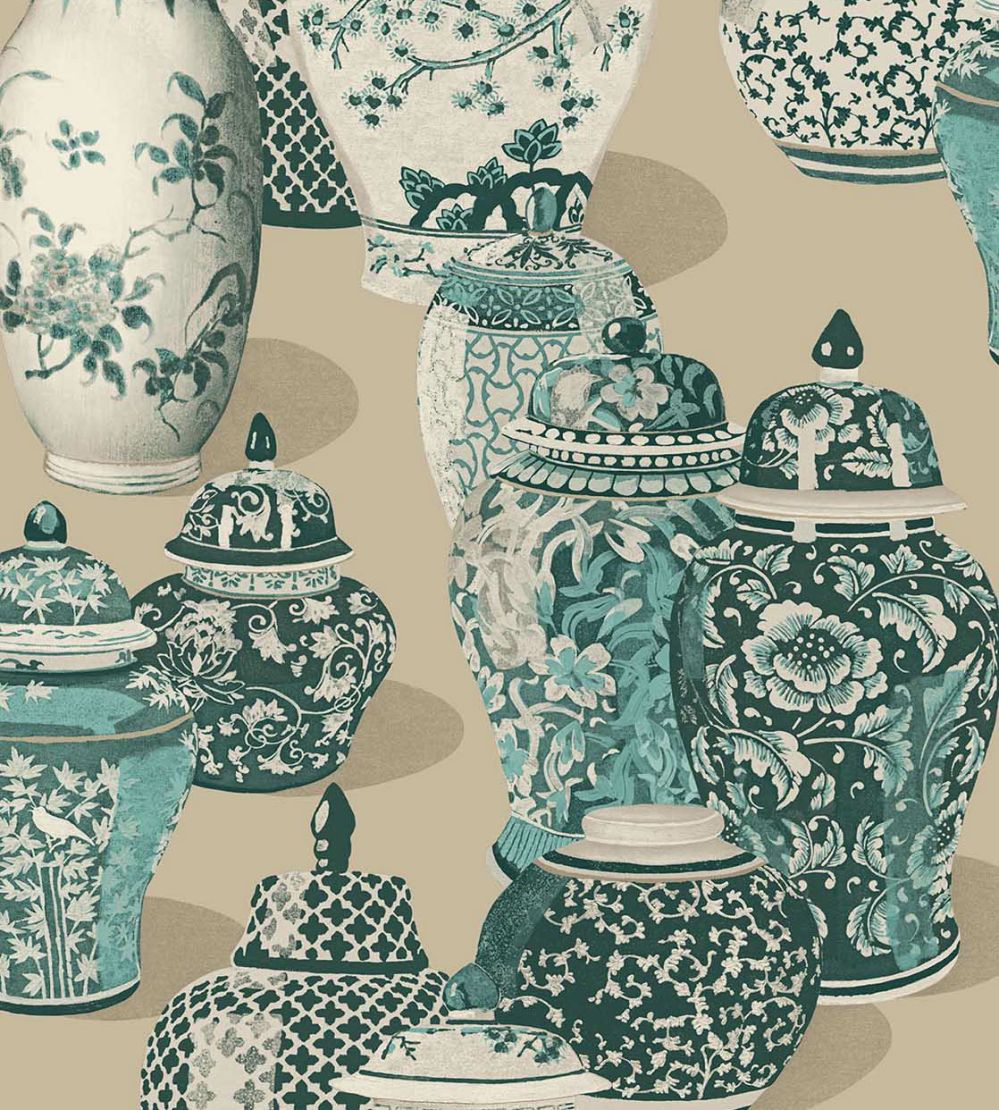 Fragile Wallpaper by Eijffinger Green
