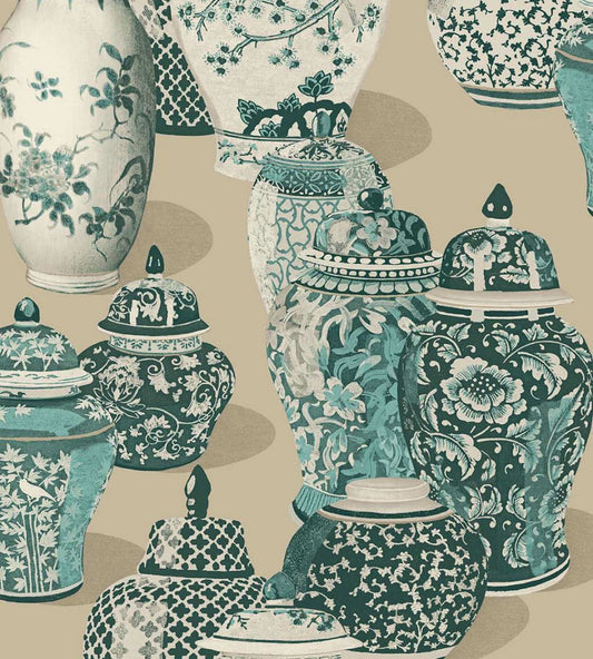 Fragile Wallpaper by Eijffinger Green