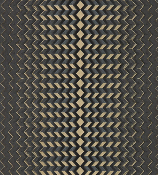 Fragment Wallpaper by Clarke & Clarke Charcoal/Gold