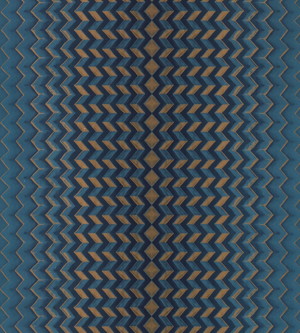 Fragment Wallpaper by Clarke & Clarke Midnight/Copper