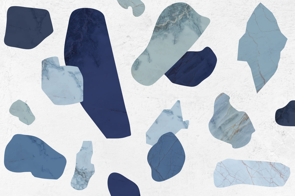 Fragment Blue mural by Hovia