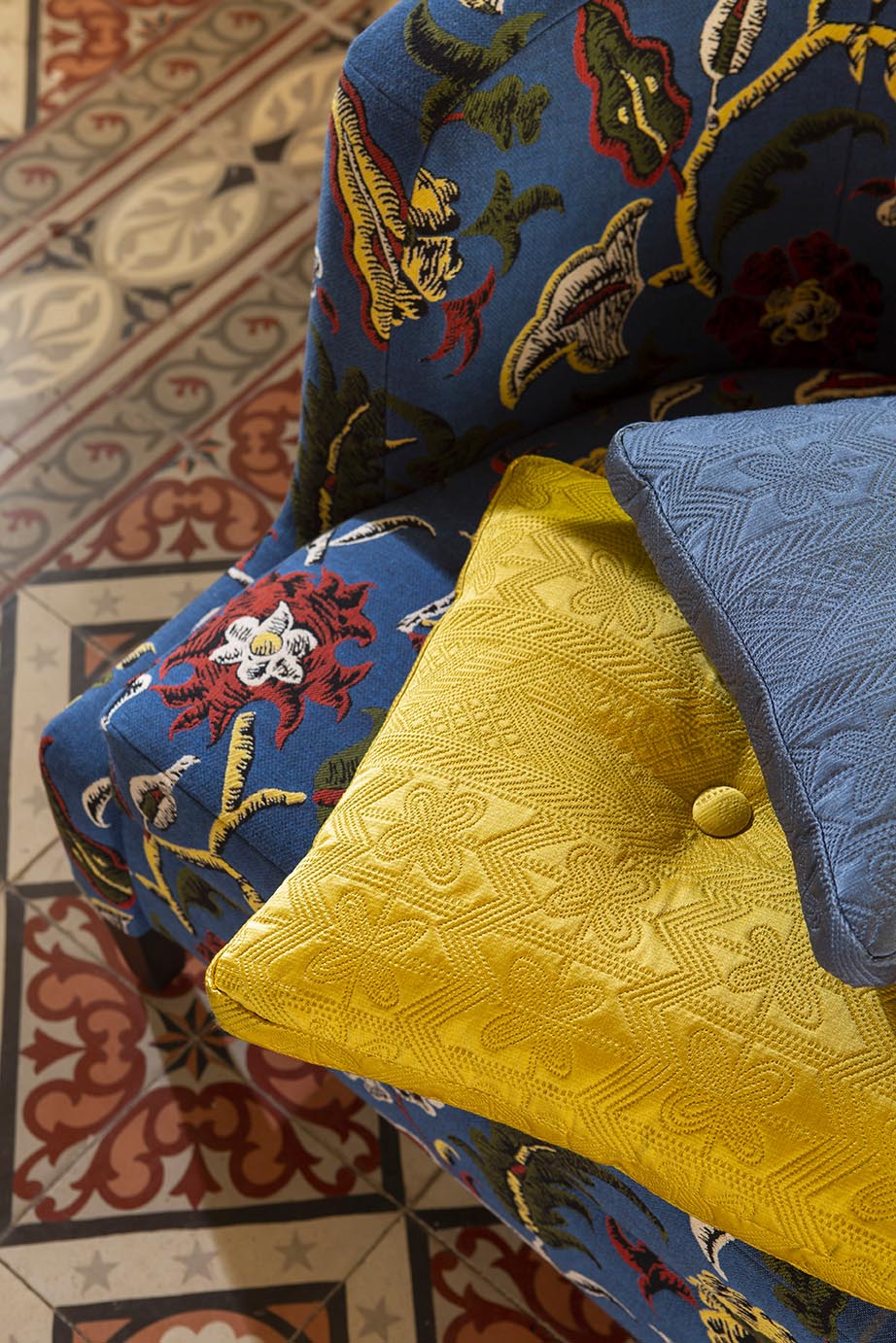 Francine Fabric by Pierre Frey shown in a room setting (view 2)