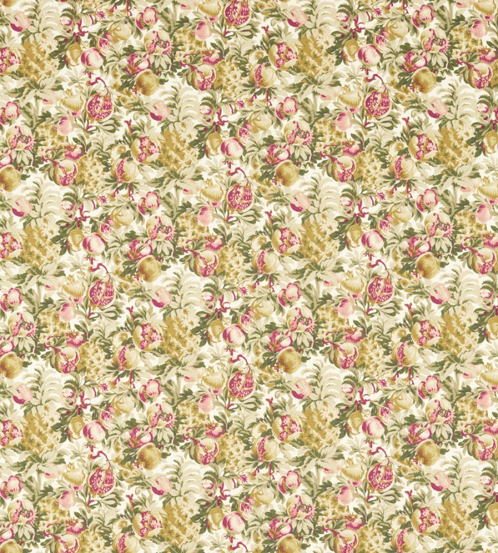 Francis Fabric by Clarke & Clarke Blush/Raspberry