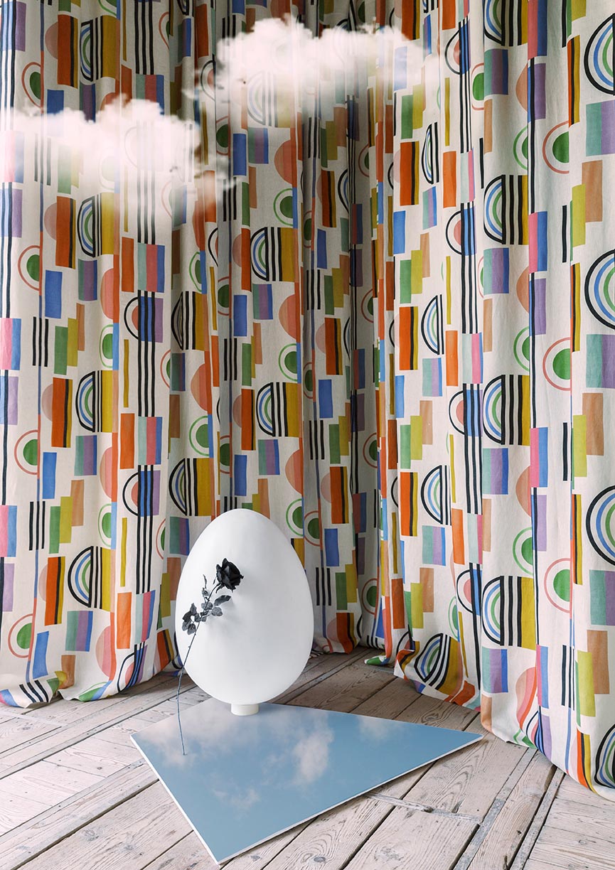 Freda Fabric by Pierre Frey shown in a room setting (view 1)