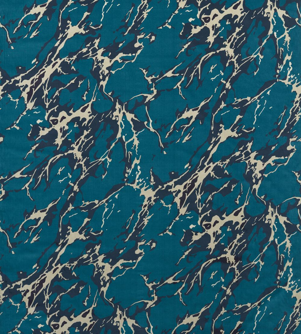 French Marble Velvet Fabric by Zoffany Serpentine