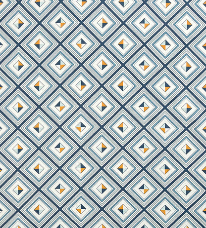 Fresco Fabric by Christopher Farr Cloth Indigo