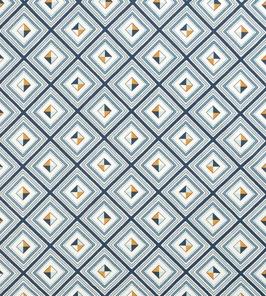 Fresco Fabric by Christopher Farr Cloth Indigo