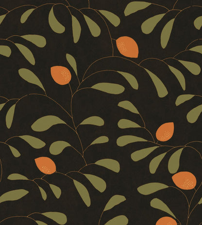 Fresh Lemons Wallpaper by Tres Tintas Black
