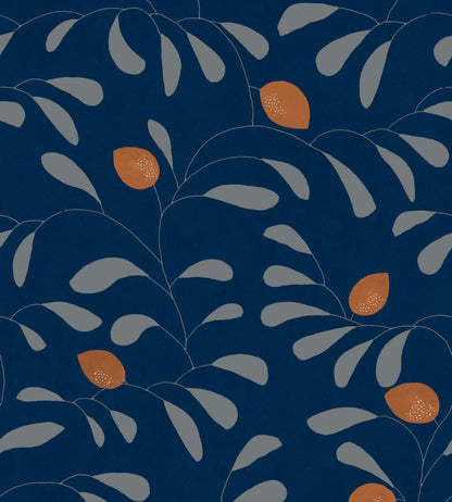 Fresh Lemons Wallpaper by Tres Tintas Blue