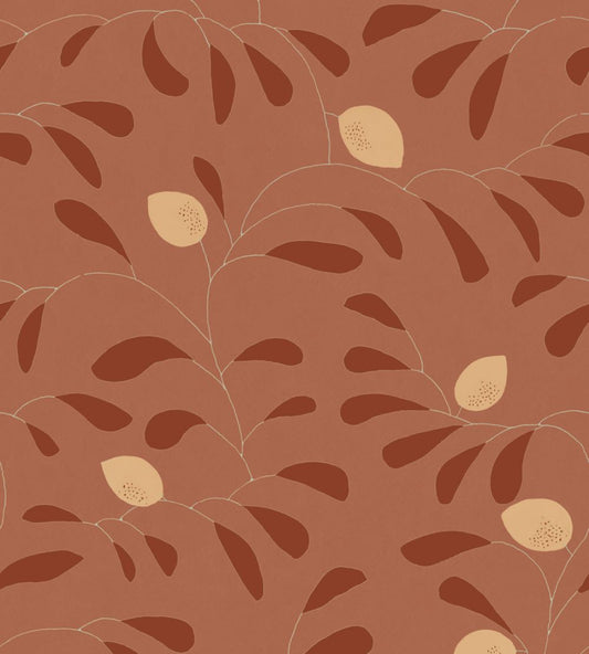 Fresh Lemons Wallpaper by Tres Tintas Red
