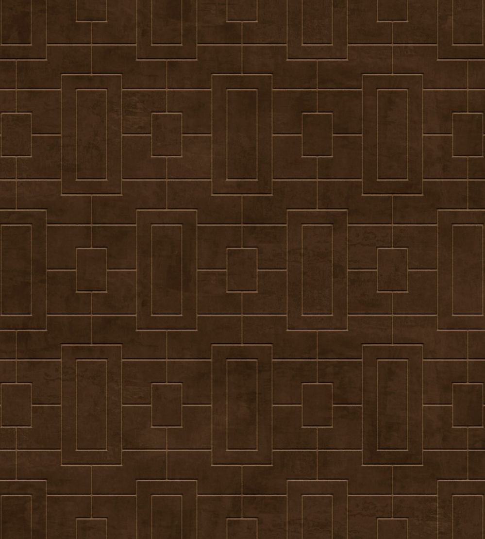 Fretwork Wallpaper by Coordonne Chocolate