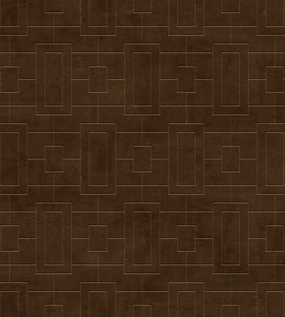 Fretwork Wallpaper by Coordonne Chocolate