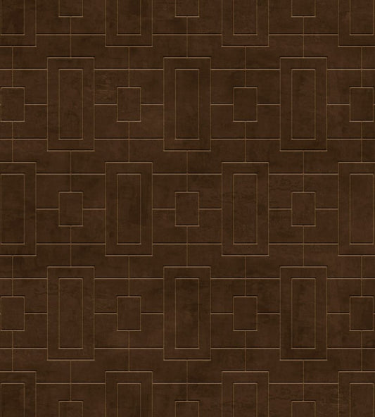 Fretwork Wallpaper by Coordonne Chocolate