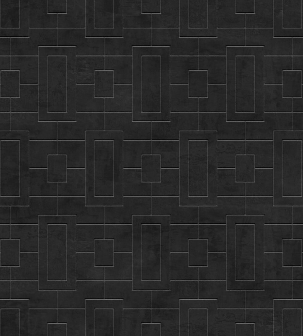 Fretwork Wallpaper by Coordonne Slate