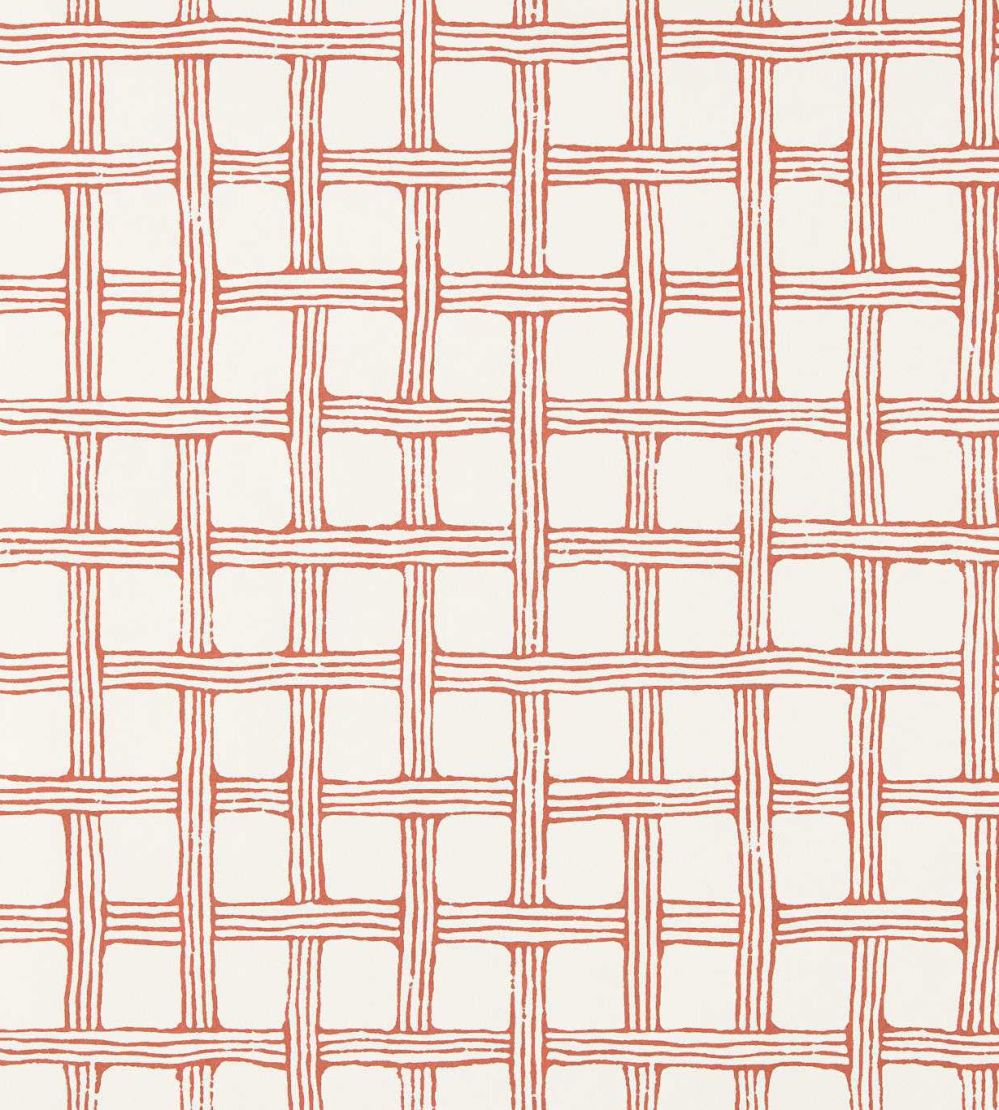 Fretwork Wallpaper by Scion Ladybird Red