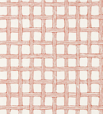 Fretwork Wallpaper by Scion Ladybird Red