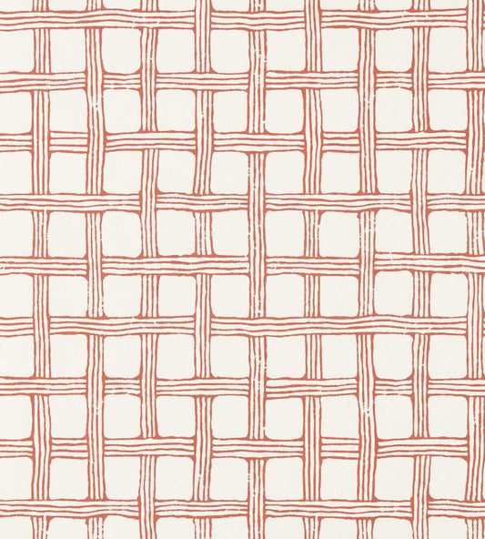 Fretwork Wallpaper by Scion Ladybird Red
