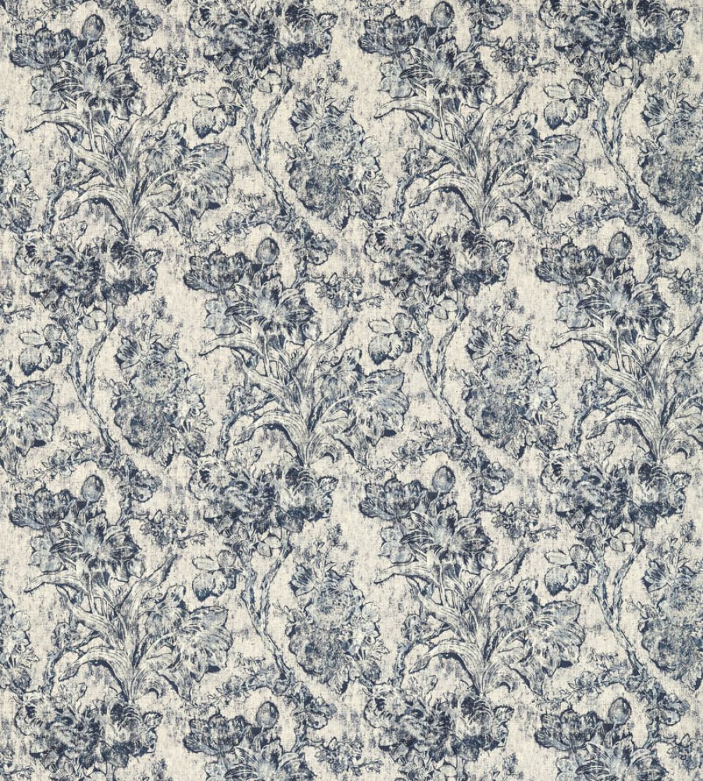 Fringed Tulip Toile Fabric by Sanderson Woad