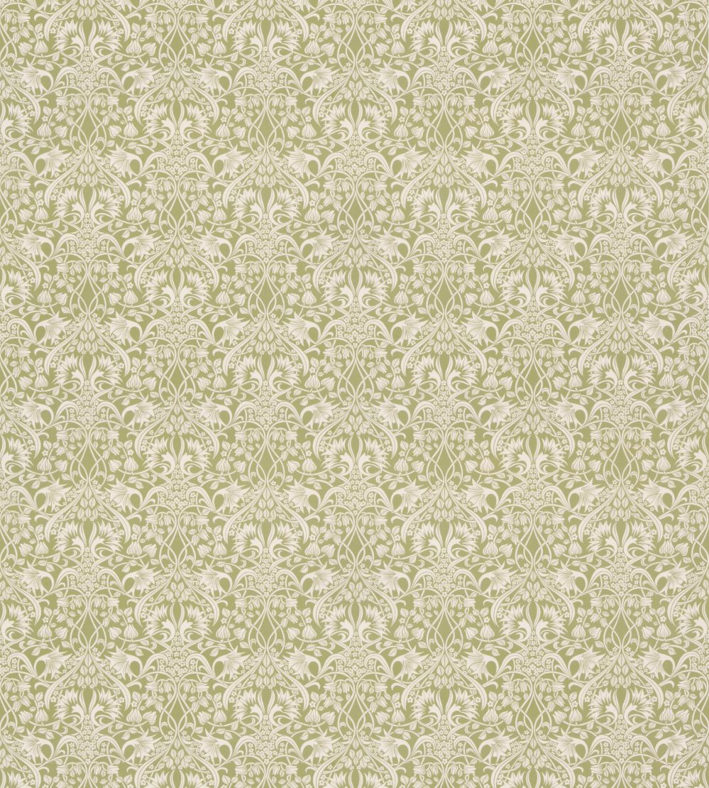 Fritillerie Cotton Fabric by GP & J Baker Green