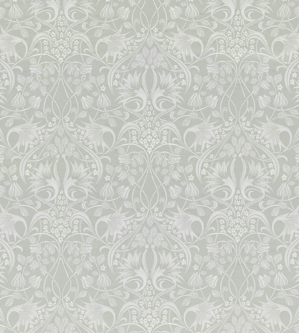 Fritillerie Embroidery Fabric by GP & J Baker Aqua