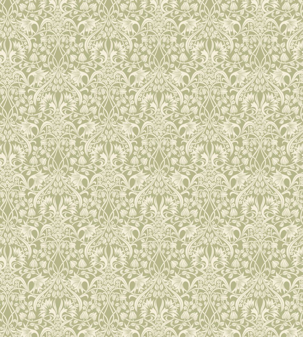 Fritillerie Wallpaper by GP & J Baker Green