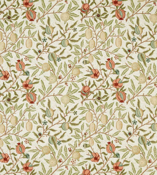Fruit Wide Width Fabric by Morris & Co Pear/Plaster Pink