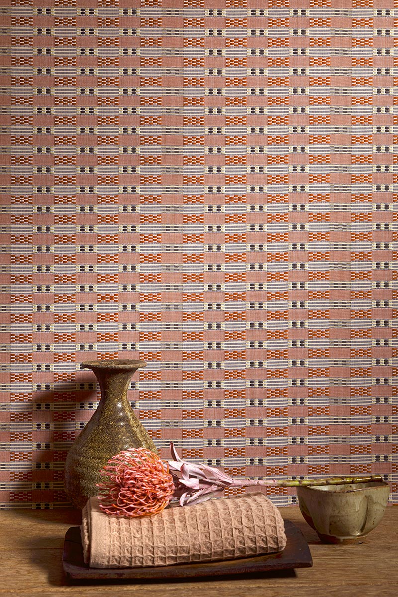 Fuji Wallpaper by Pierre Frey shown in a room setting (view 1)